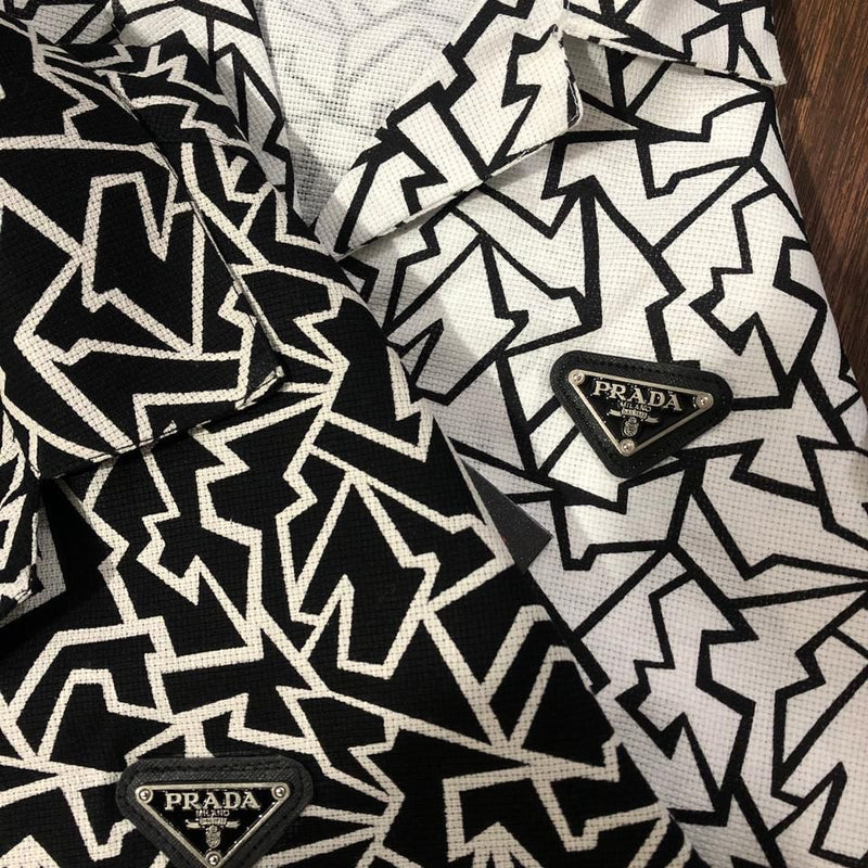 Pra.da Cuban collar shirt