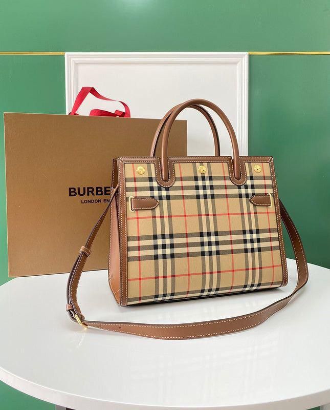BUR.BERRY VINTAGE CHECK HANDBAGS CUM SLING