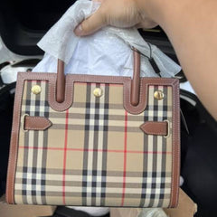 BUR.BERRY VINTAGE CHECK HANDBAGS CUM SLING