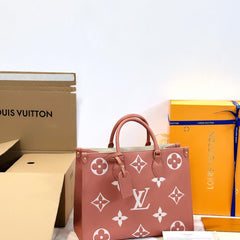LO.UIS VUITT.ON ON THE GO HANDBAGS