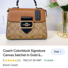 CO.ACH MOR.handbagsGAN TOP HANDLE BAG