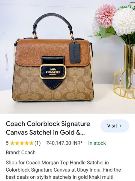 CO.ACH MOR.handbagsGAN TOP HANDLE BAG