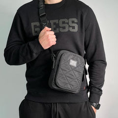 BUR.BERRY QUILTED CAMERA SLING.
