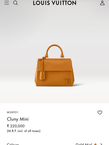 LO.UIS VUI.TTON CLUNY MINI HANDBAG