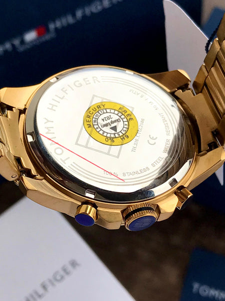 Tomm.y Hi.lfiger gold steel quartz
