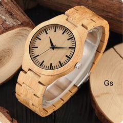 Wooden watch quartz(pure wood)