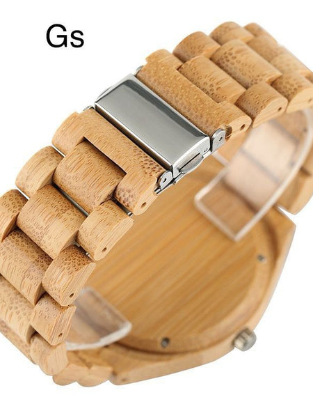 Wooden watch quartz(pure wood)