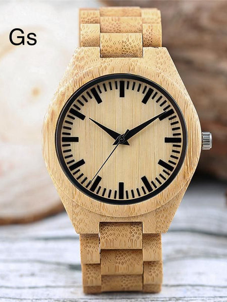Wooden watch quartz(pure wood)