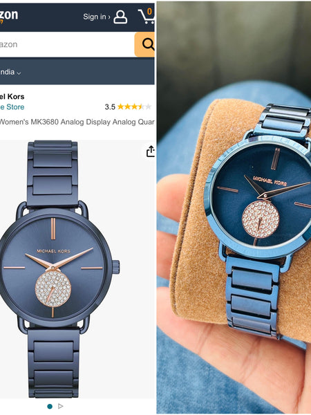 Micha.el Kors portio blue quartz