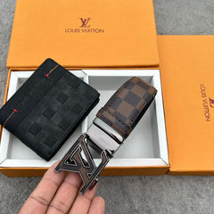 L.ouis Vuit.ton belt + wallet