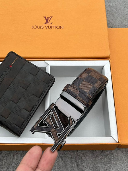 L.ouis Vuit.ton belt + wallet