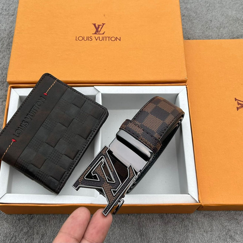 L.ouis Vuit.ton belt + wallet