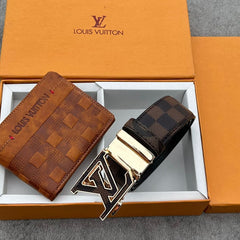 L.ouis Vuit.ton belt + wallet