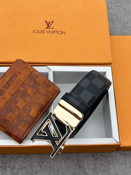 L.ouis Vuit.ton belt + wallet