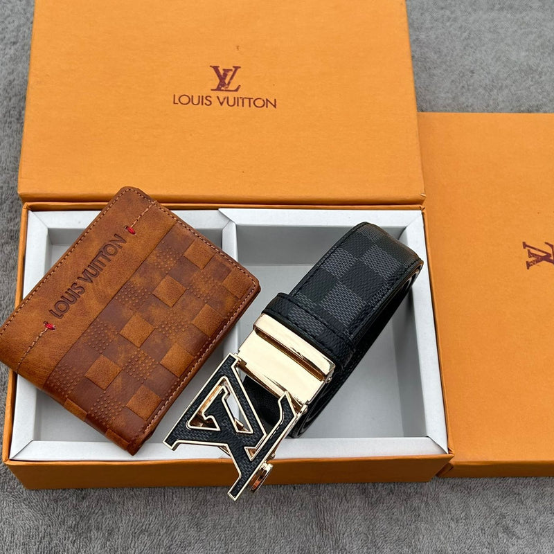 L.ouis Vuit.ton belt + wallet