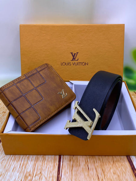 Lo.uis Vui.tton belt+ wallet