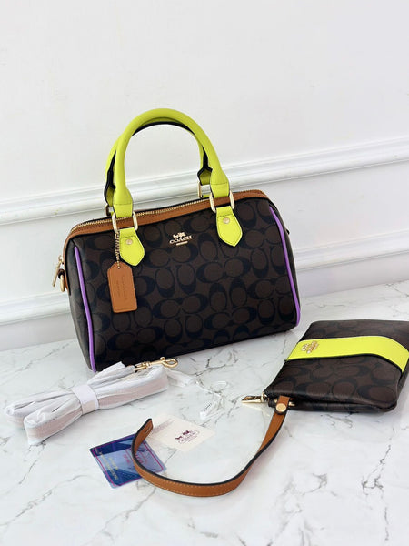 Coa.ch rowan satchel signature bag