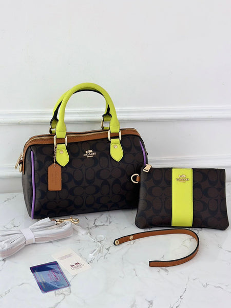 Coa.ch rowan satchel signature bag