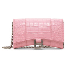 Balenc.iaga croc leather shoulder bag
