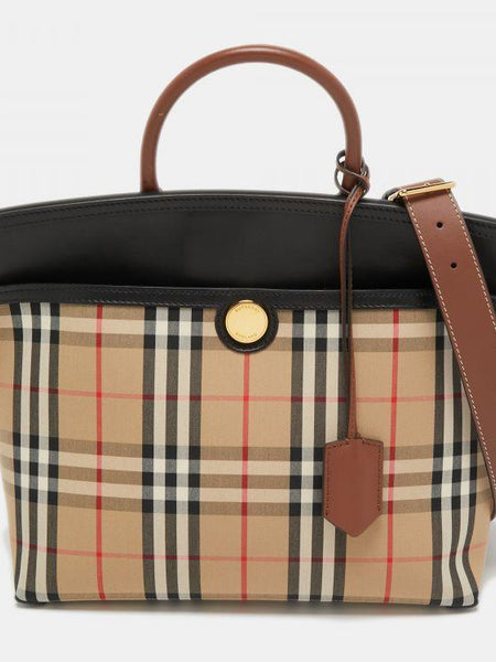 Burb.erry society vintage check Tote