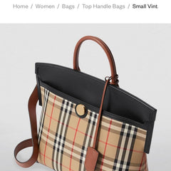 Burb.erry society vintage check Tote