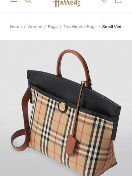 Burb.erry society vintage check Tote