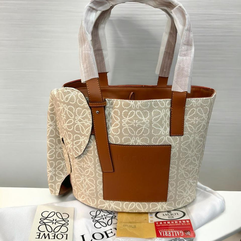 LOE.WE ANAG.RAM ELEPHANT JACQUARD BAG