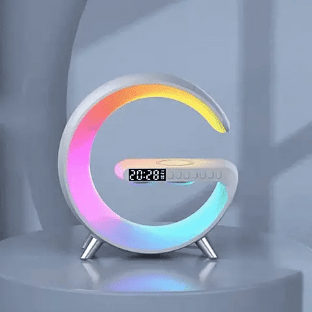 G Smart Lamp 3-in-1; Speaker, Clock, Wireless Charger