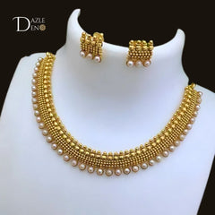 Zarina Gold-Plated Premium Necklace – A Timeless Elegance by Dazle Den