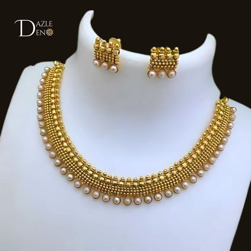 Zarina Gold-Plated Premium Necklace – A Timeless Elegance by Dazle Den