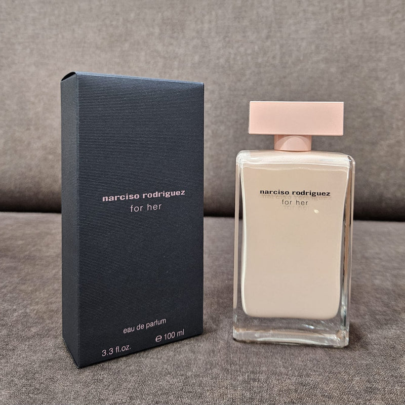 Narc.iso Rodri.gues for her perfume