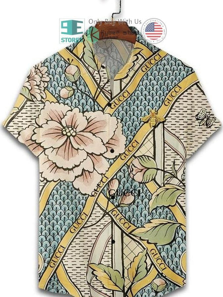 Guc.ci Cuban collar half sleeve shirt