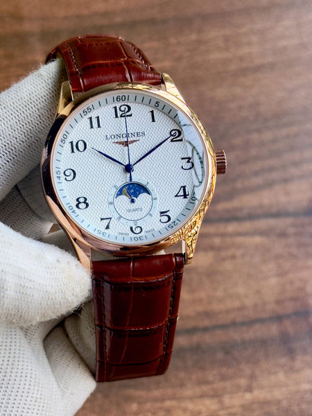Longines Master L2.673.4.78.6 Moon Phase quartz