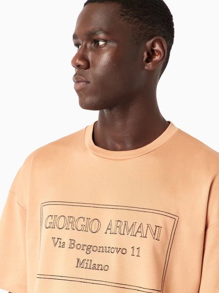 Ar.mani ex.change drop shoulder Rn tshirt