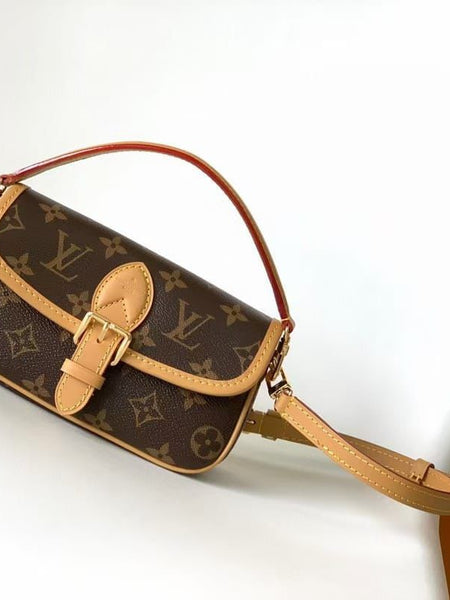 LO.UIS VUIT.TIN DIANE MONOGRAM EMPREINTE SHOULDER BAG