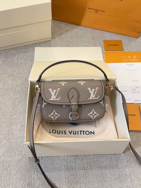 LO.UIS VUIT.TIN DIANE MONOGRAM EMPREINTE SHOULDER BAG