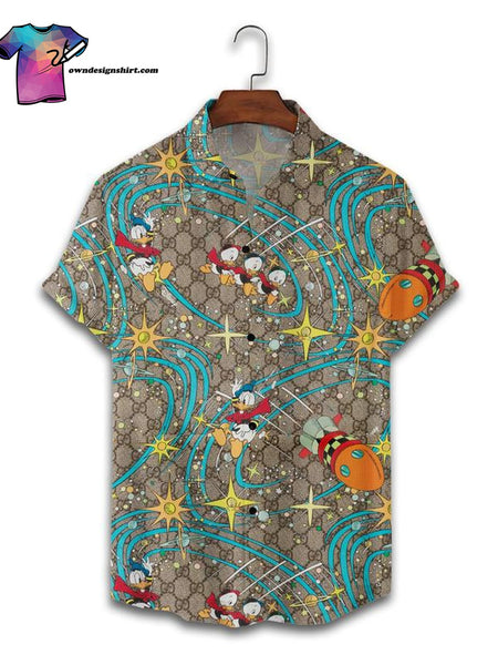 Guc.ci Cuban collar half sleeve shirt