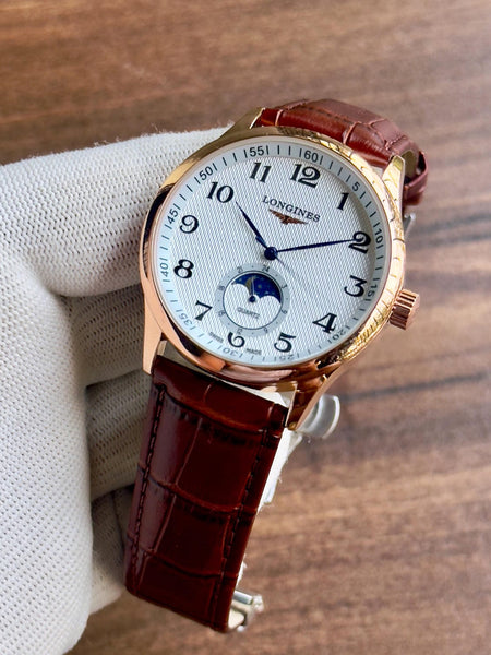 Longines Master L2.673.4.78.6 Moon Phase quartz