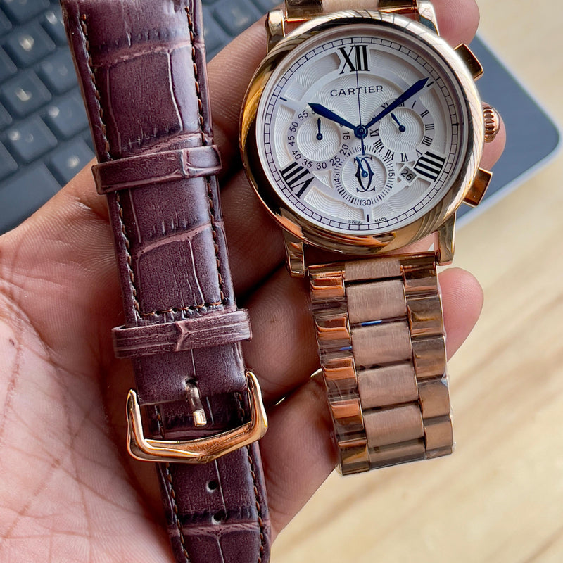 CARTI°ER Quartz Chronograph Metal Watch
