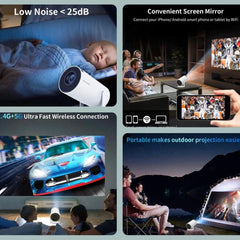 Sunlux™ Ultra HD Smart Projector with Inbuilt Android