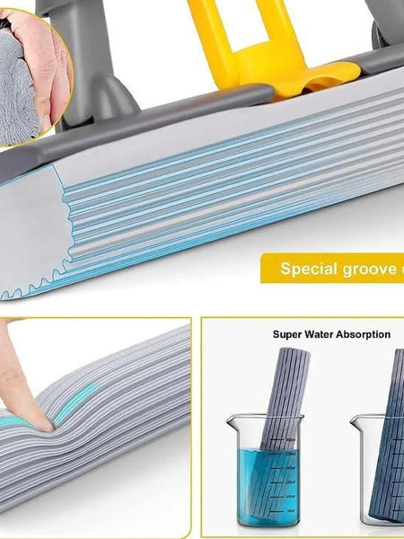Multi-Purpose Foldable Floor Cleaning Squeeze Mop Wiper
