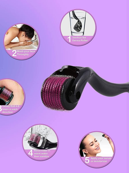 Derma Roller 0.5mm for hair regrowth for men/women